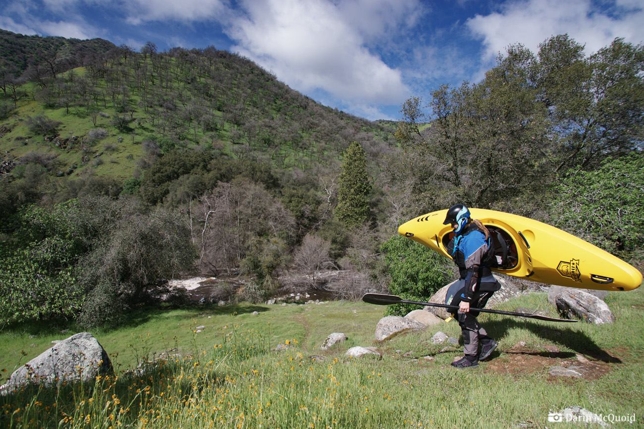 kaweah river north fork cherry falls kayak kayaking paddling yucca flat