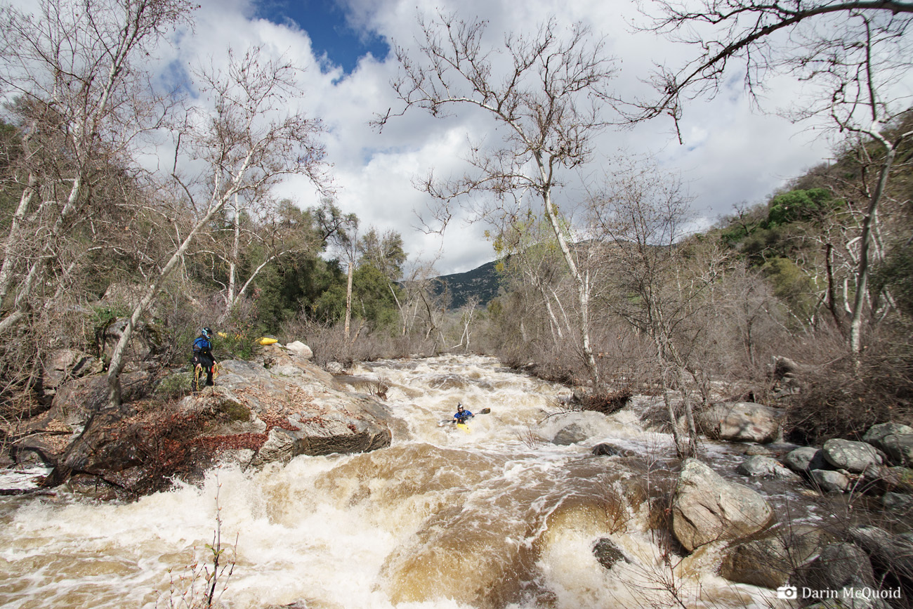 kaweah river north fork cherry falls kayak kayaking paddling yucca flat