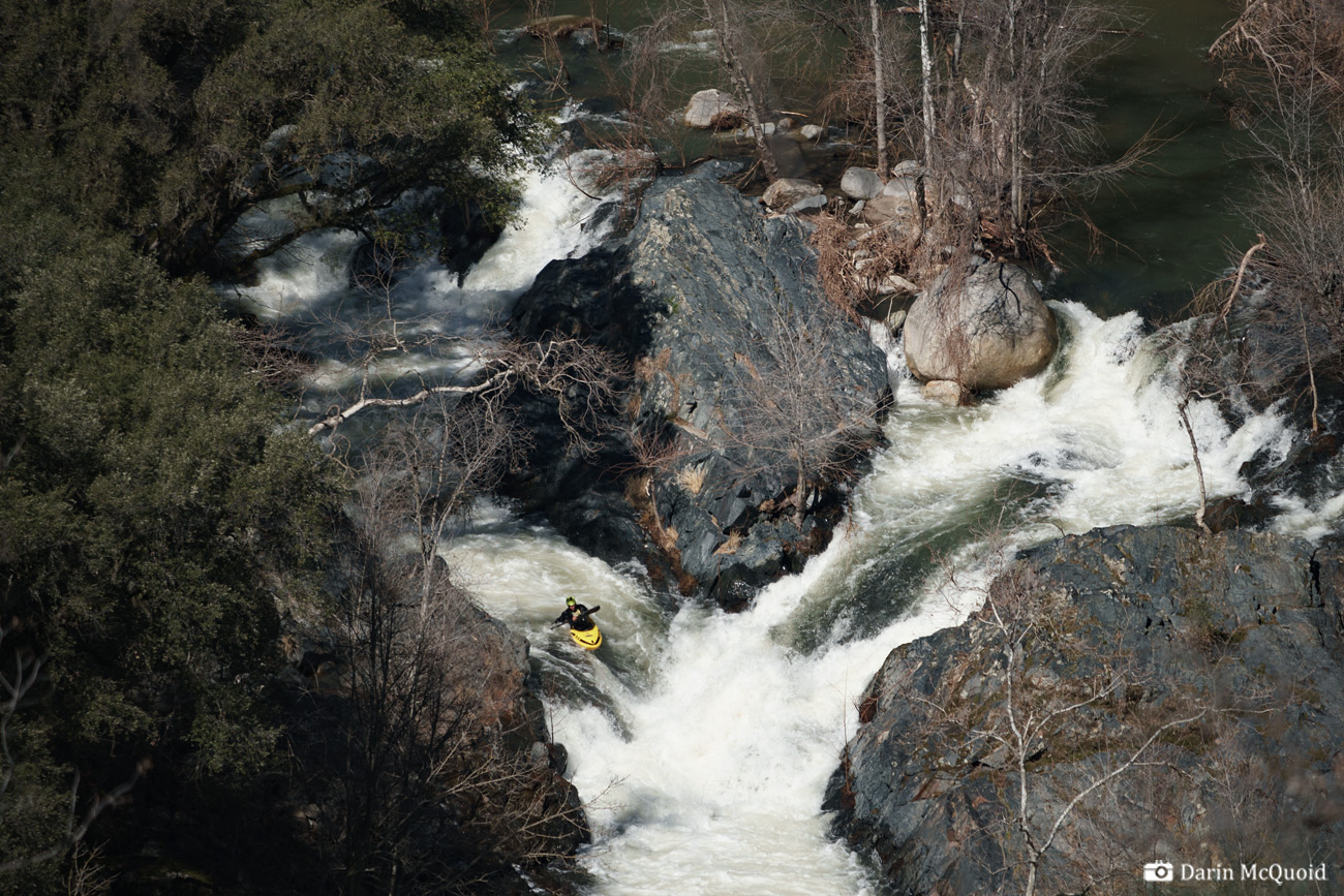 kaweah river north fork cherry falls kayak kayaking paddling yucca flat